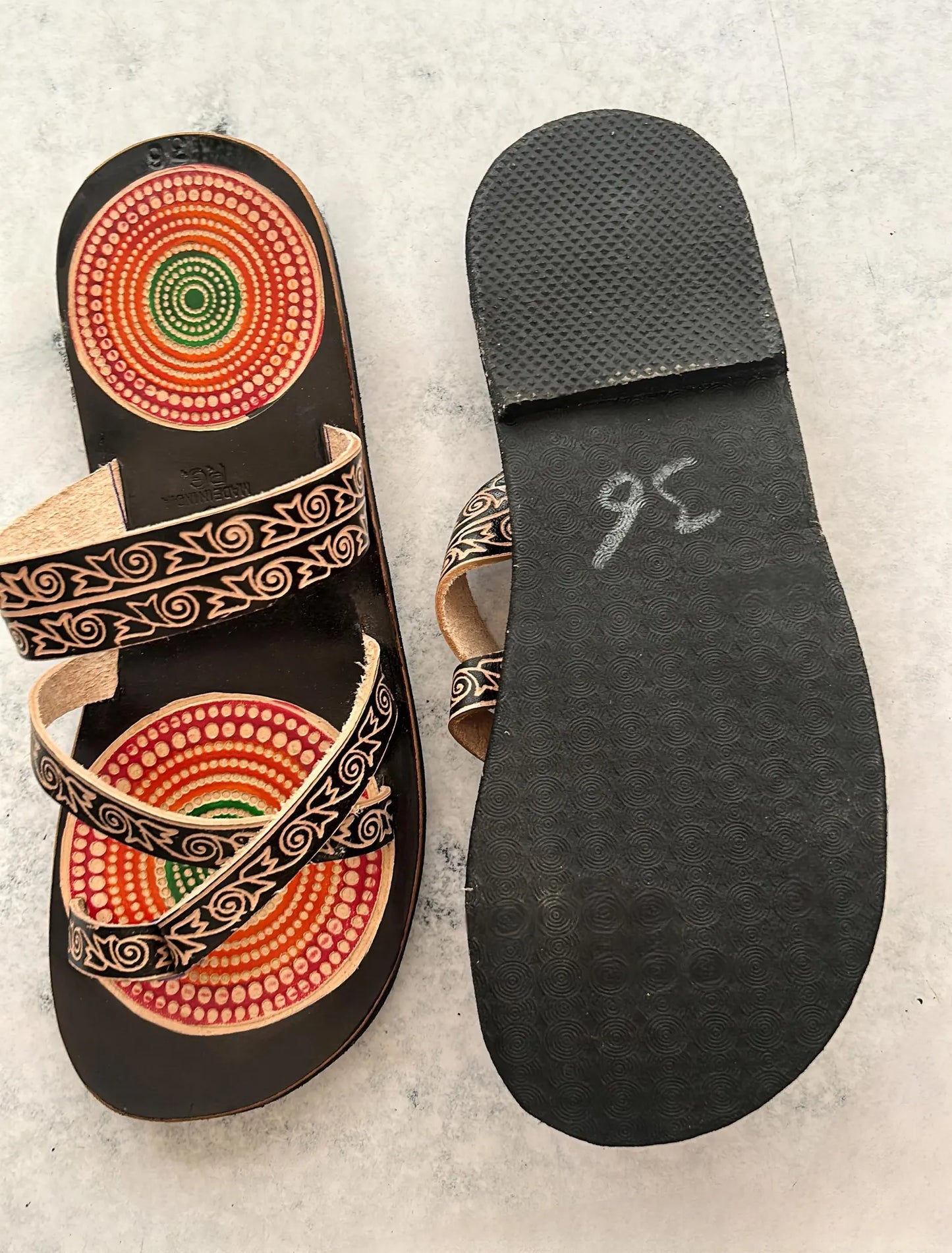 Black Leather Premium Sandals for women, Handmade Multi Strap Summer Sandals